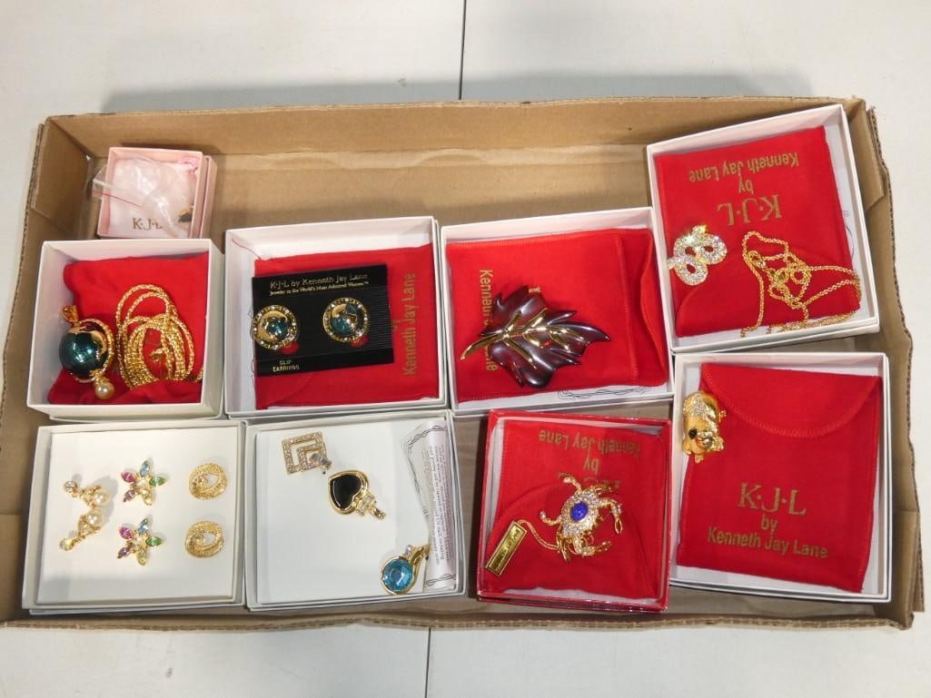 KJL Kenneth J Lane Costume Jewelry incl Brooch, Necklaces, Earrings, etc: KJL Kenneth J Lane Costume Jewelry incl Brooch, Necklaces, Earrings, etc