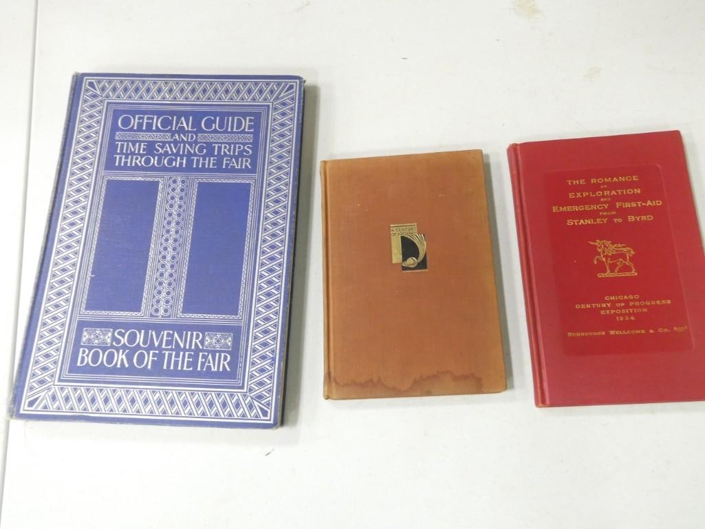 3 A Century of Progress Hardcover Books incl The Official Guide, Earth Oil, The Romance of Explorati (1 of 10)