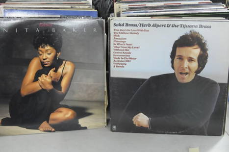 Large Lot of Vinyl Records including Anita Baker, Philip Bailey, Herb Alpert, George Benson: Large Lot of Vinyl Records including Anita Baker, Philip Bailey, Herb Alpert, George Benson, Big Chill, etc.