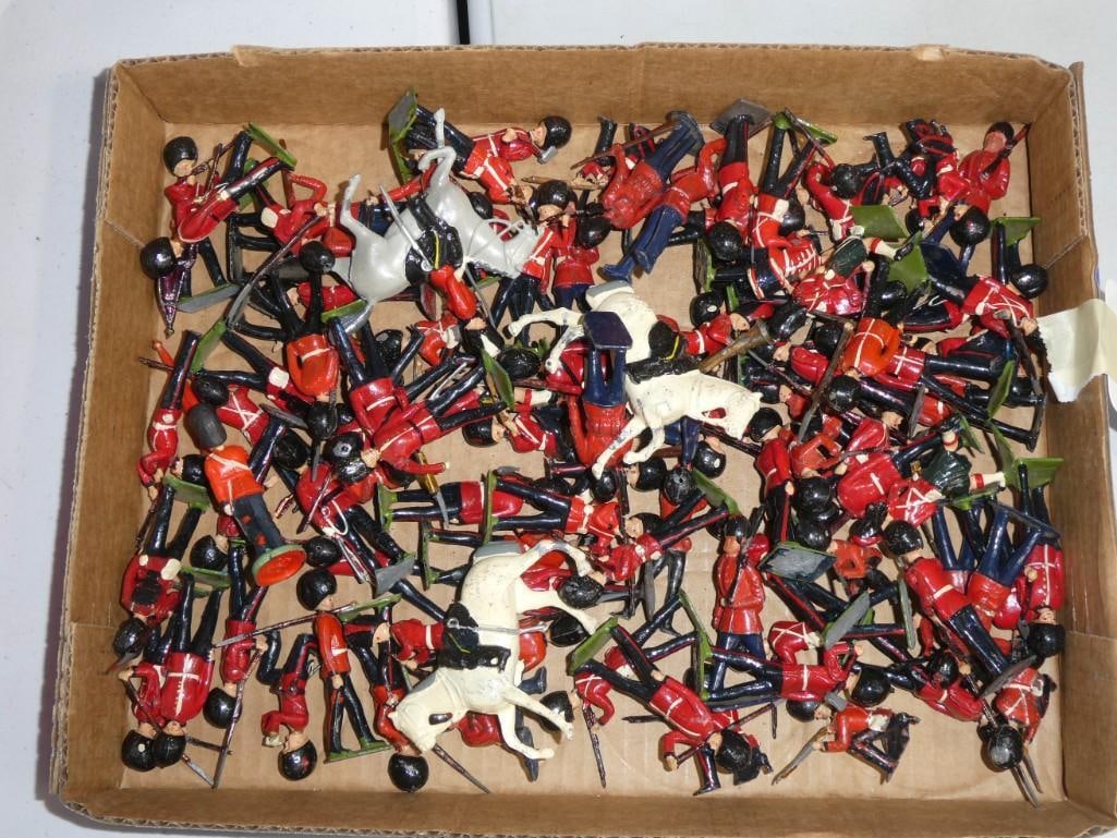 Large Lot of Metal Toy Soldiers - Buckingham Palace Guards, etc. - England (1 of 7)