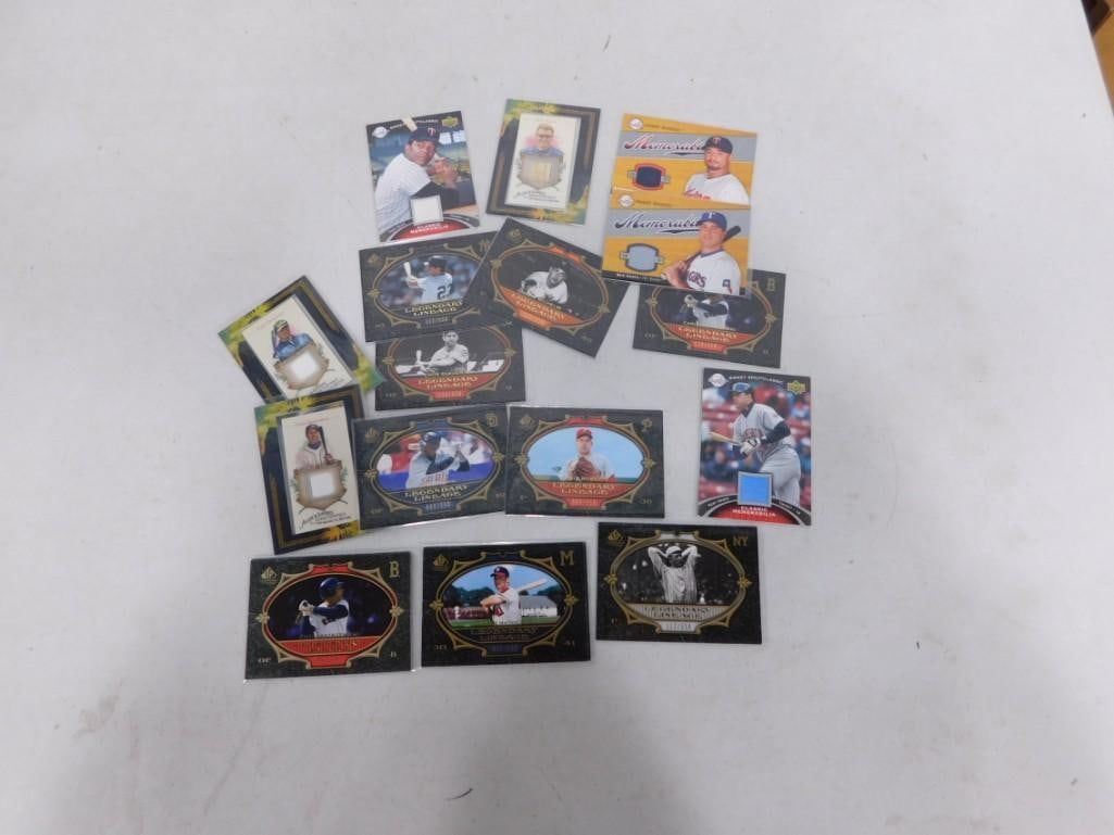 Baseball Card Lot Numbered or Memorabilia Cards (1 of 1)