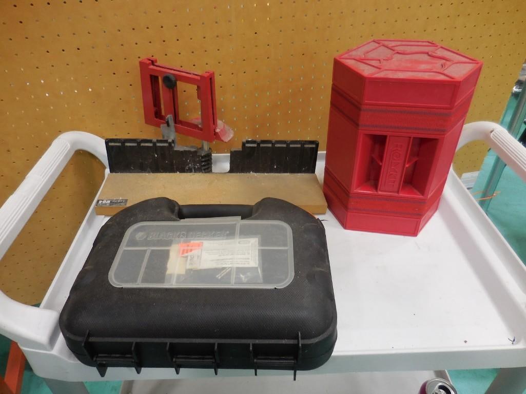Tool Lot including Black & Decker Wizard, Rolykit Case, Hempe Miter Box (1 of 8)