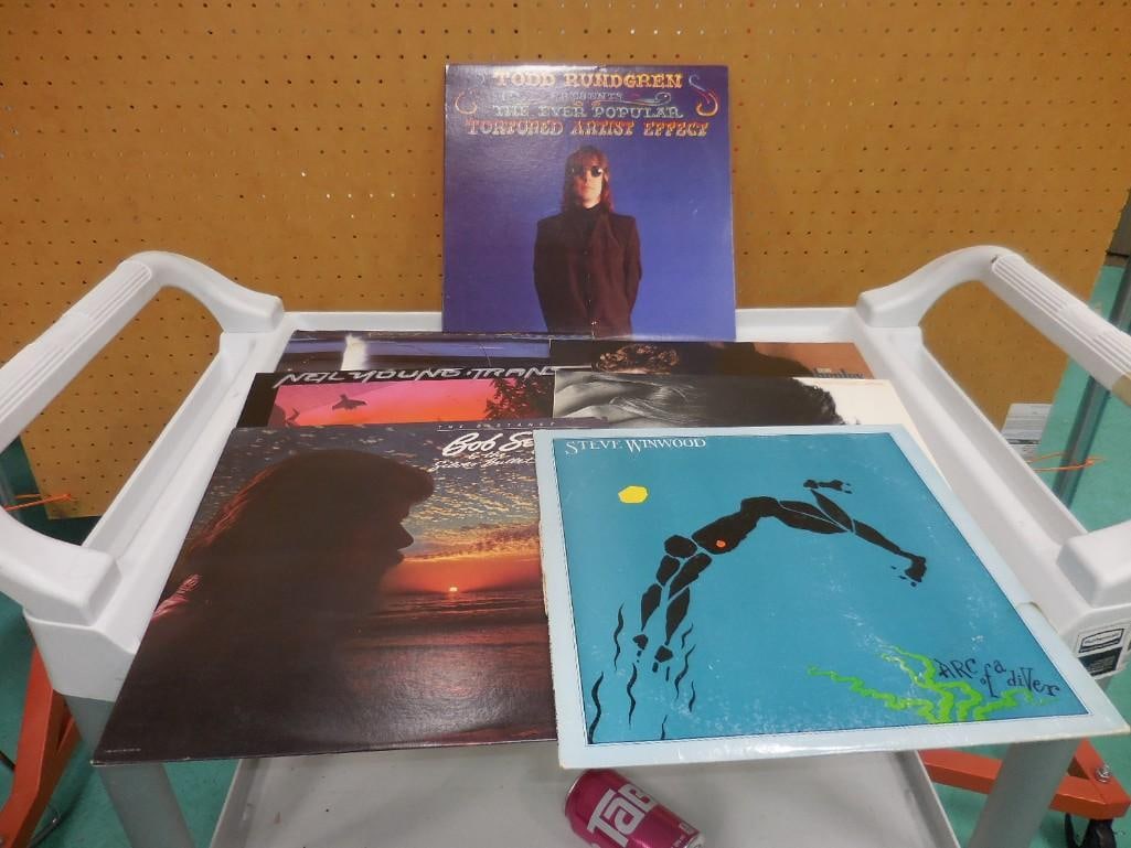Lot of Vinyl Record Albums including Steve Winwood, Neil Young, Bob Seger, Todd Rundgren, Don Henley: Lot of Vinyl Record Albums including Steve Winwood, Neil Young, Bob Seger, Todd Rundgren, Don Henley, Robert Palmer