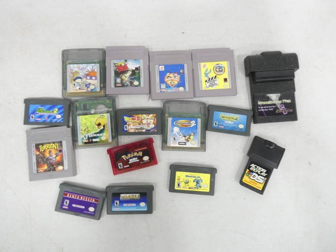 Video Game Lot Including Gameboy Color, Gameboy Advance