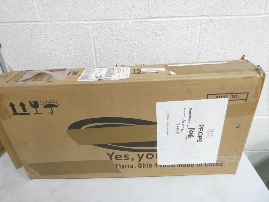 Honestmed Invacard Autotouch Overbed Table Appears New in Open Box (1 of 4)