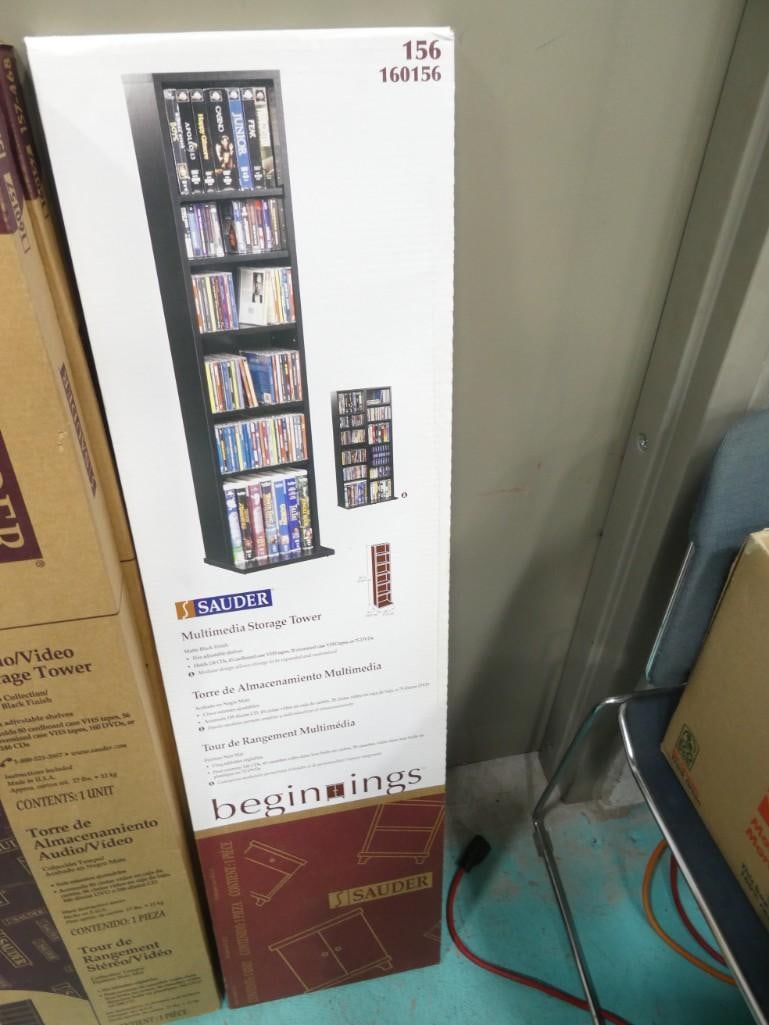 Sauder Multi Media Storage Tower New in Box (1 of 4)