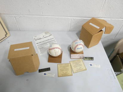 2 Cal Ripken Jr Signed Baseballs with COAs from Ken Goldin and QVC Receipt: 2 Cal Ripken Jr Signed Baseballs with COAs from Ken Goldin and the original QVC receipt from when they were purchased