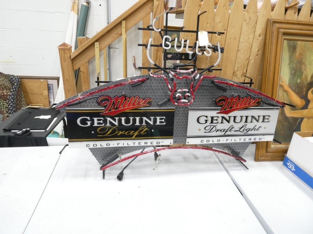 Chicago Bulls Miller Genuine Draft Neon Sign (1 of 5)