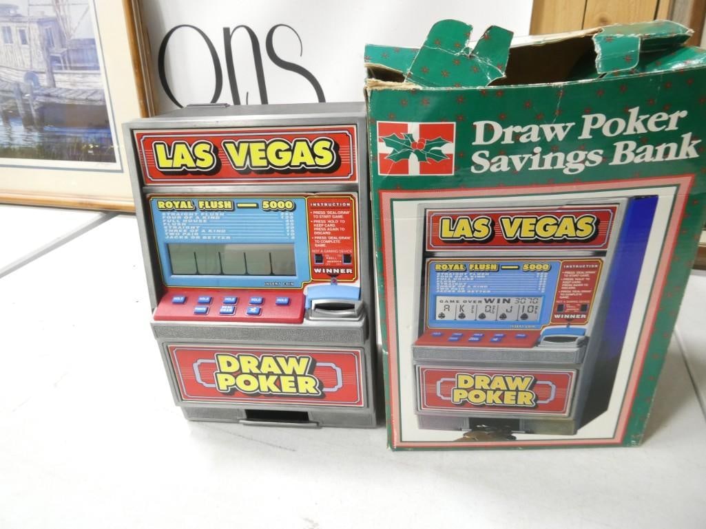 Toy Slot Machine Coin Bank with original Box (1 of 3)