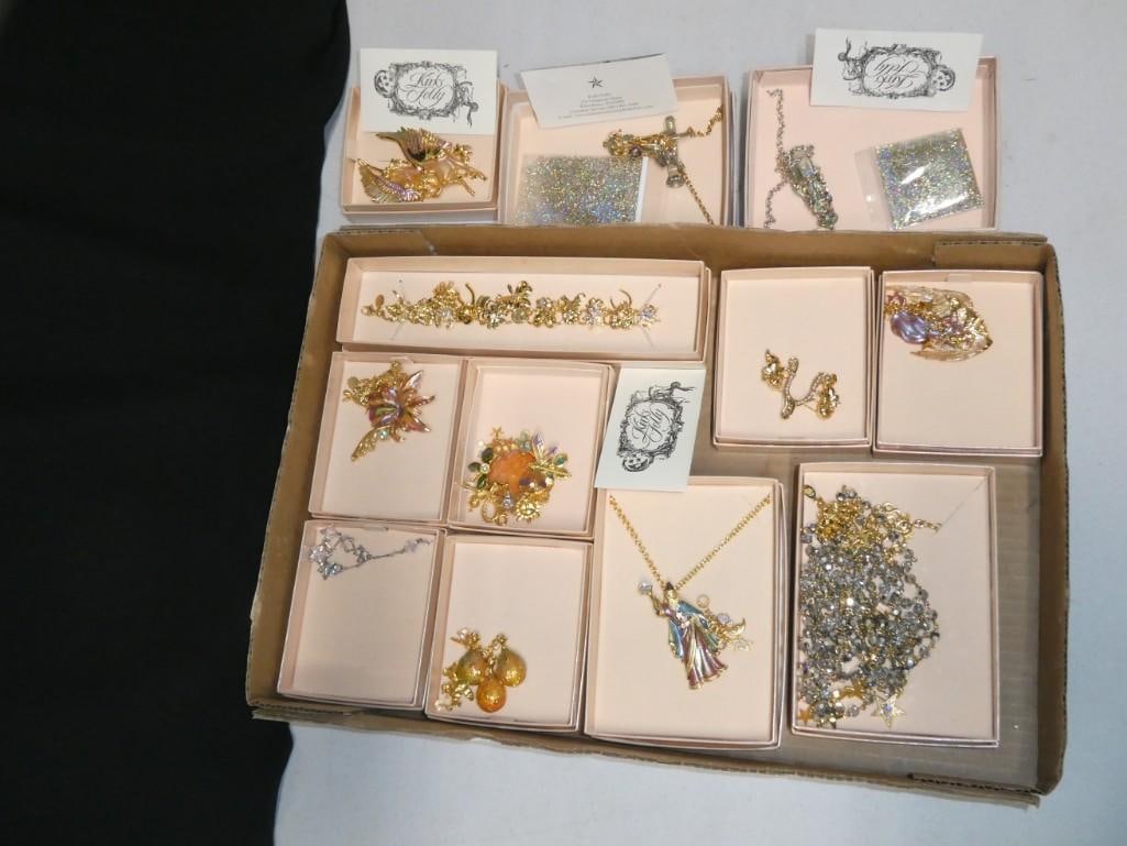 Kirks Folly Jewelry incl Brooches, Necklaces, etc: Kirks Folly Jewelry incl Brooches, Necklaces, etc . Includes a unicorn brooch