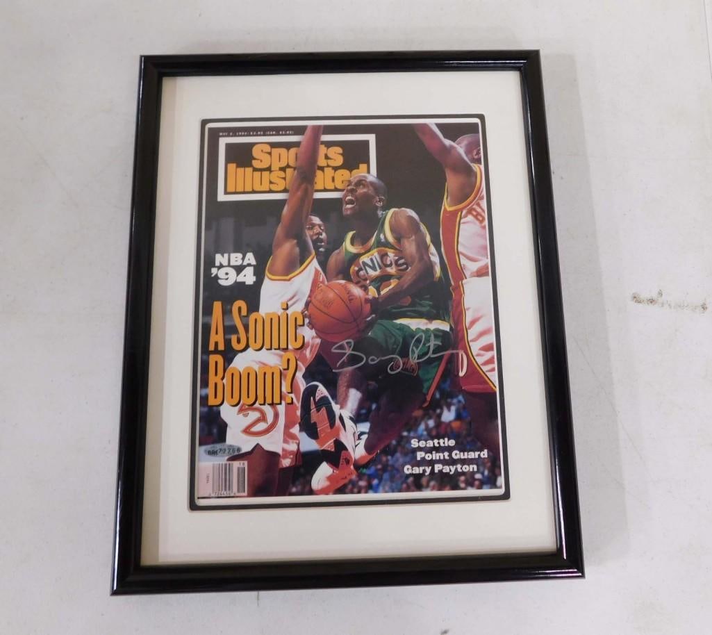 Sports Illustrated Signed by Gary Payton w Upper Deck Hologram COA (1 of 3)