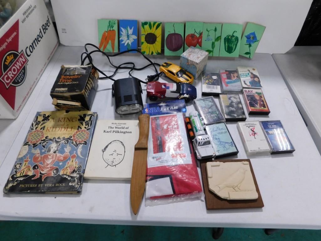 Collectibles incl Toy Cars and Truck, Books, Wall Art, Cassette Tapes, etc (1 of 4)