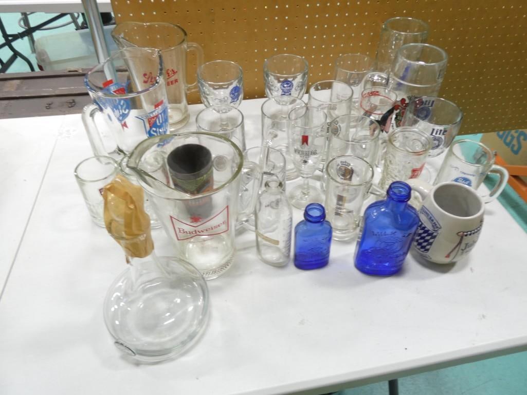 Beer Glasses, Mugs, Pitchers incl PBR, Warsteiner, Star Trek III, (1 of 9)