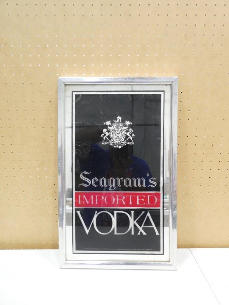 Seagram's Imported Vodka Bar Mirror 13" x 21": Seagram's Imported Vodka Bar Mirror 13" x 21"