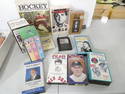 Vintage Media Lot incl 8 Tracks, VHS incl Godfather Part 2, Comedy, Hockey Book, etc
