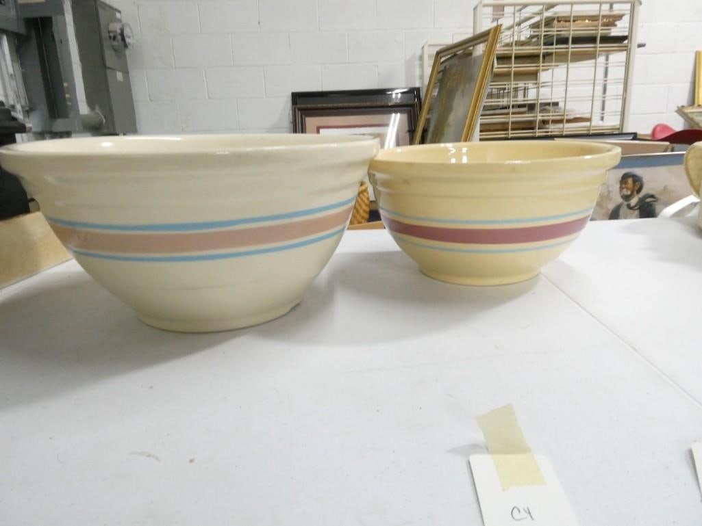 2 Dough Bowls incl Ovenware USA 12 and Ovenware USA 14 Stoneware Bread Bowls (1 of 6)