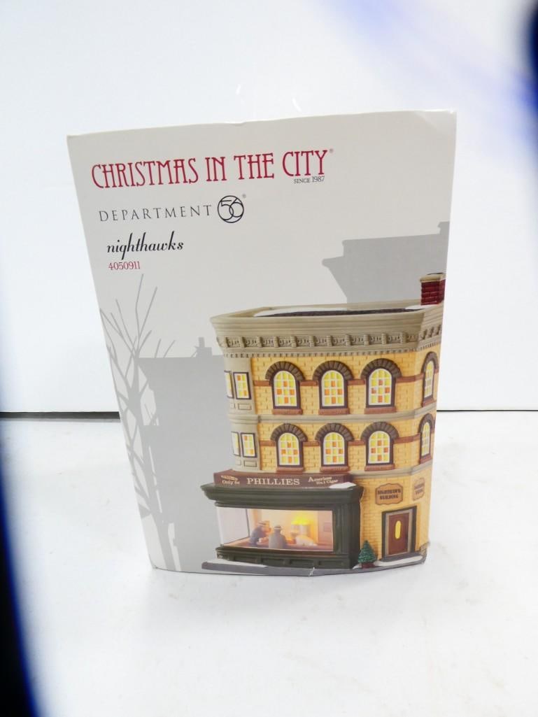 Department 56 Christmas in the City Nighthawks 4050911 Building in Original Box Retired (1 of 6)