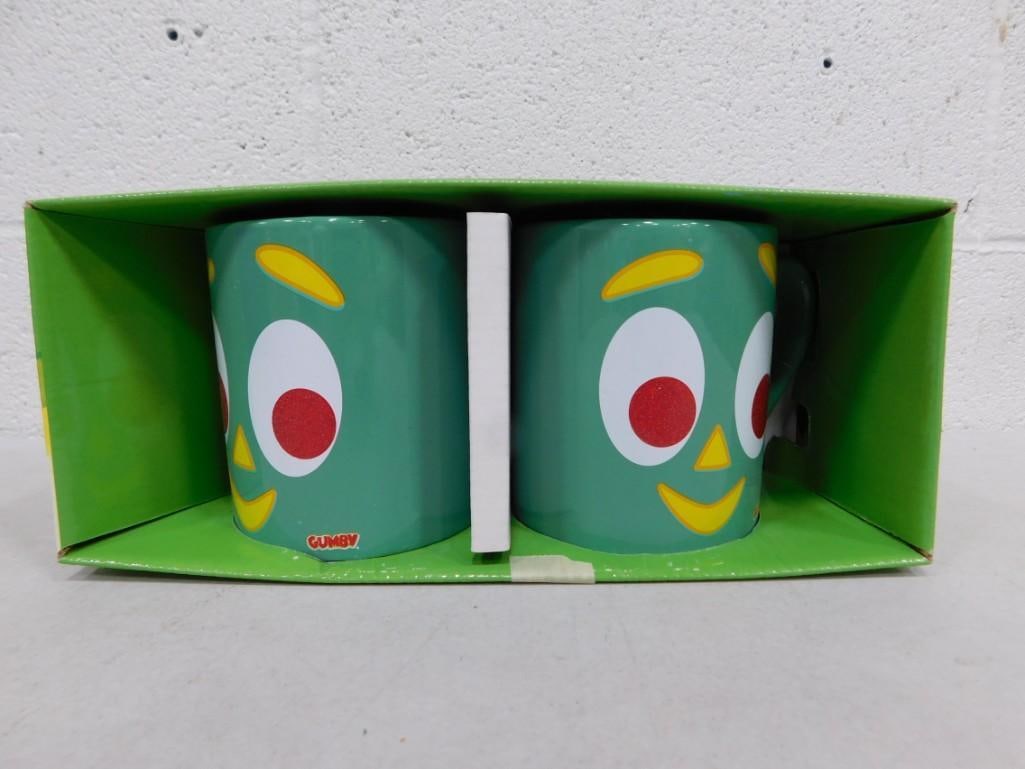 2 Gumby Mugs in Original Package: 2 Gumby Mugs in Original Package