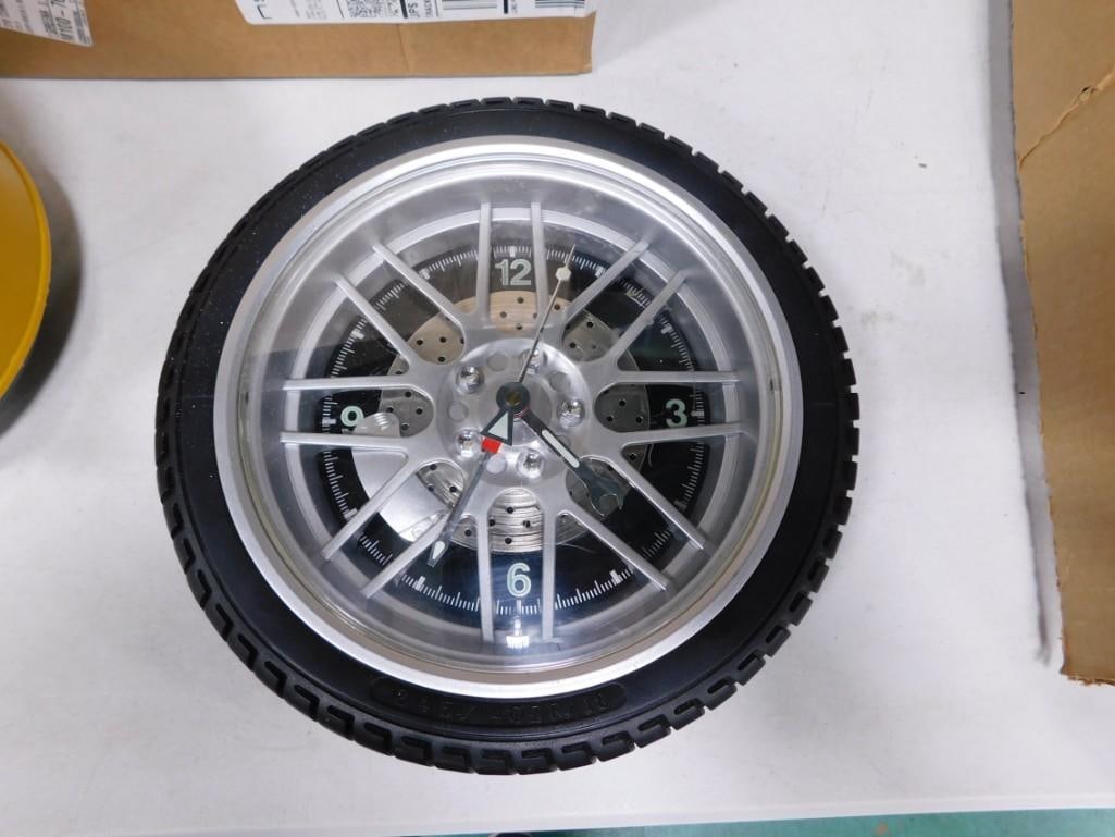 Car Wheel and Tire Wall Clock Works (1 of 5)
