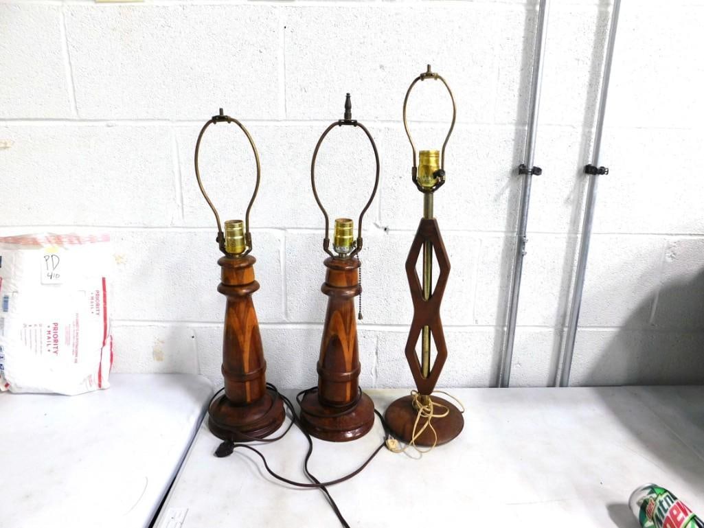 3 Vintage Lamps incl 1 Danish Modern Style (1 of 3)