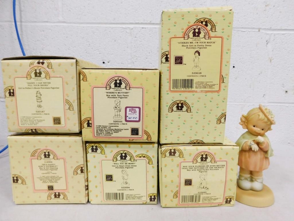 7 Memories of Yesterday Porcelain Figurines Mabel Lucie Attwell NIB: Lot of 7 Memories of Yesterday Porcelain Figurines Mabel Lucie Attwell NIB New in Box