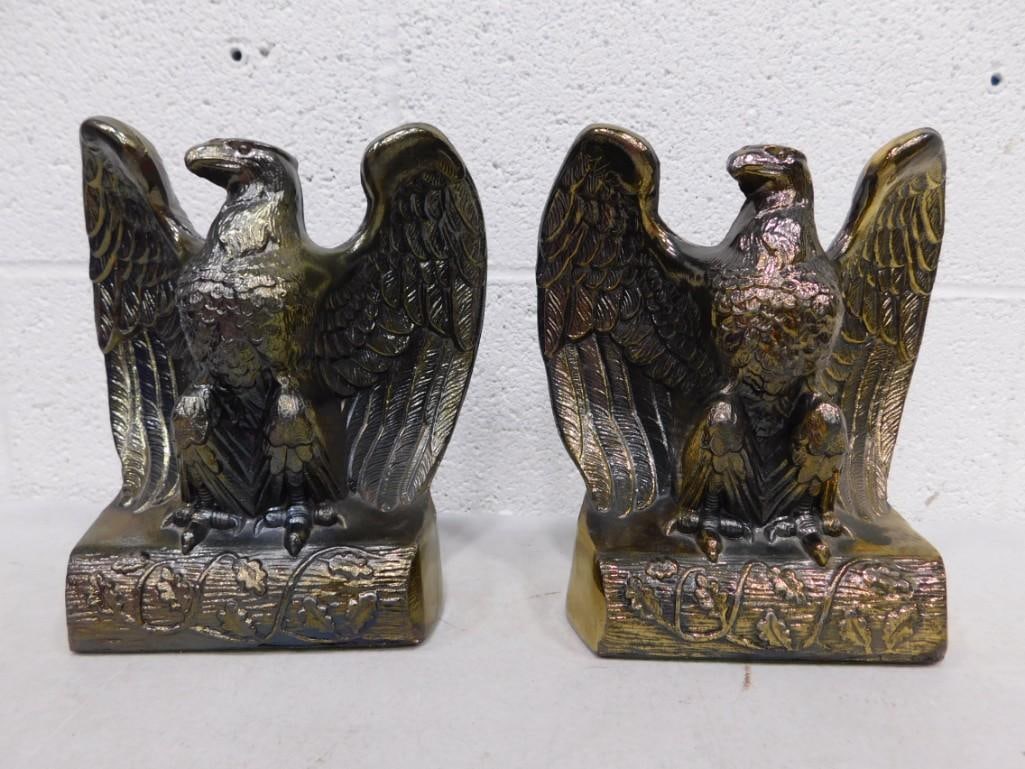 Set of Eagle Brass Bookends (1 of 3)