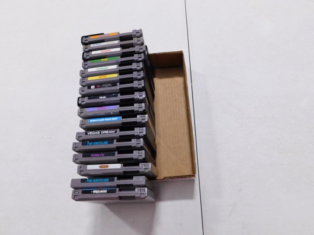 Lot of NES Nintendo Games inclduing Dr. Mario, Tetris, Hoops, Castlevania, Wrestle Mania, etc.: Lot of NES Nintendo Games inclduing Dr. Mario, Tetris, Hoops, Castlevania, Wrestle Mania, Othello, Kung Fu, Videomation, Jack Nicklaus Golf, etc.