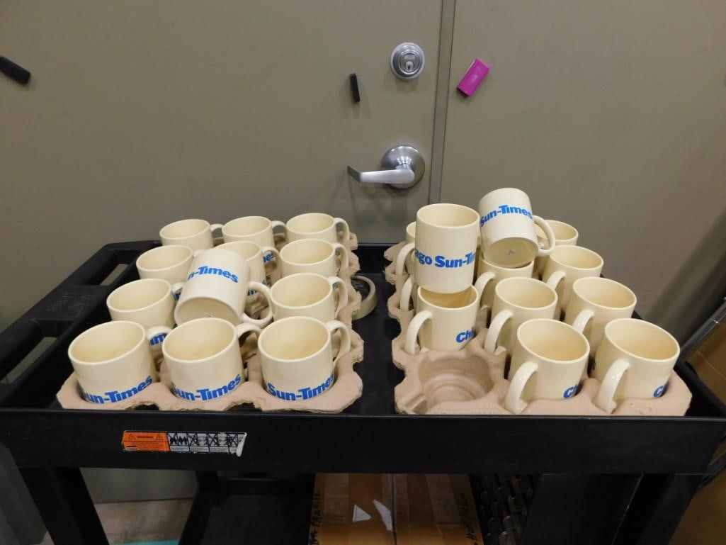 Lot of Chicago Sun Times Mugs: Lot of Chicago Sun Times Mugs