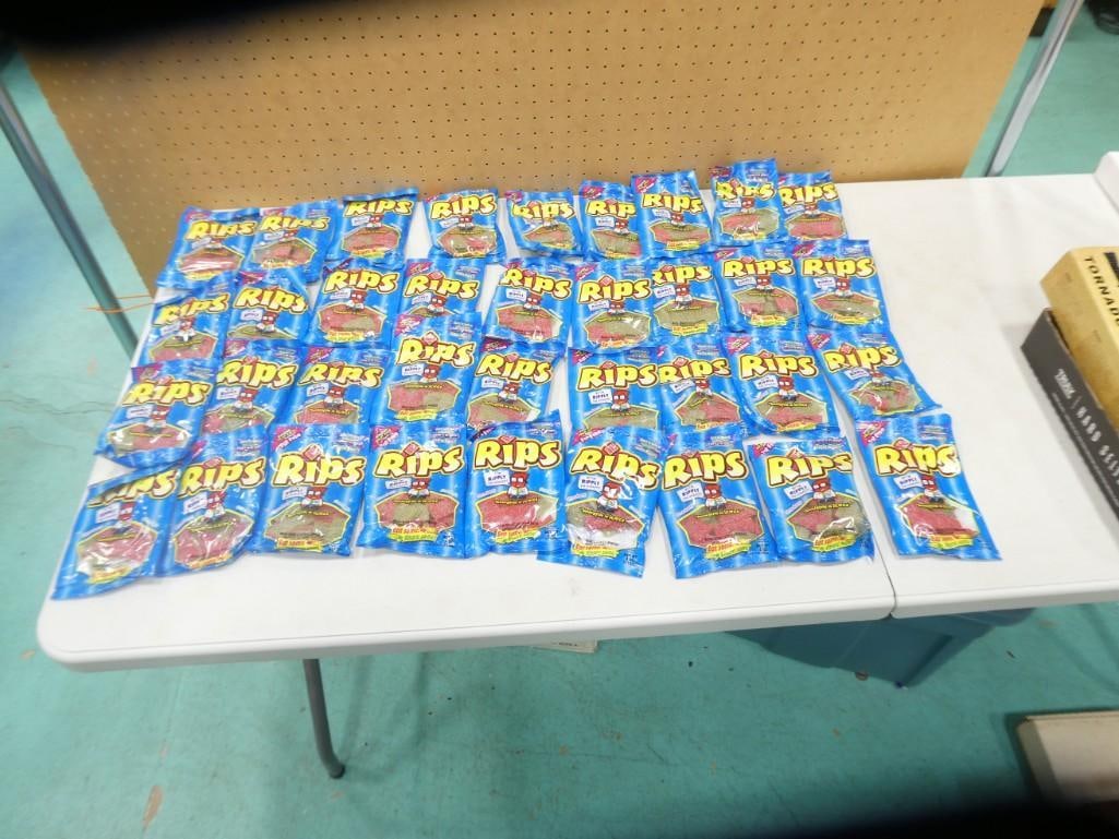 Lot of 36 Packs of Rips Gummi Candy . Best by 2024 . Each Pack is 4 oz: Lot of 36 Packs of Rips Gummi Candy . Best by 2024 . Each Pack is 4 oz