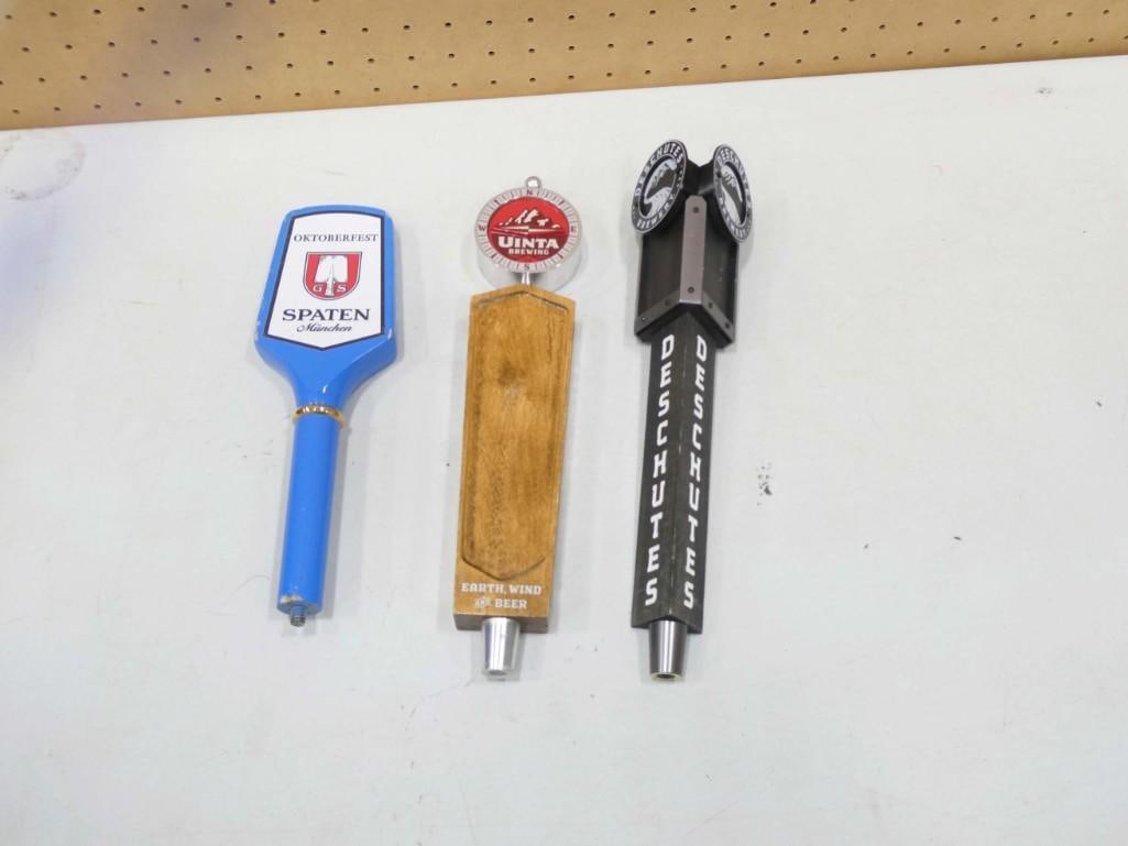 3 Beer Tap Handles incl Spaten, Uinta, Deschutes (1 of 5)