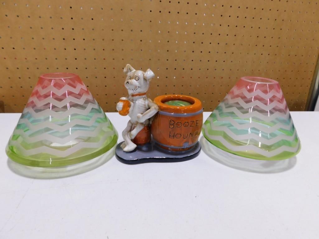 Yankee Candle Holders incl The Boney Bunch Booze Hound Halloween Candle Holder (1 of 6)