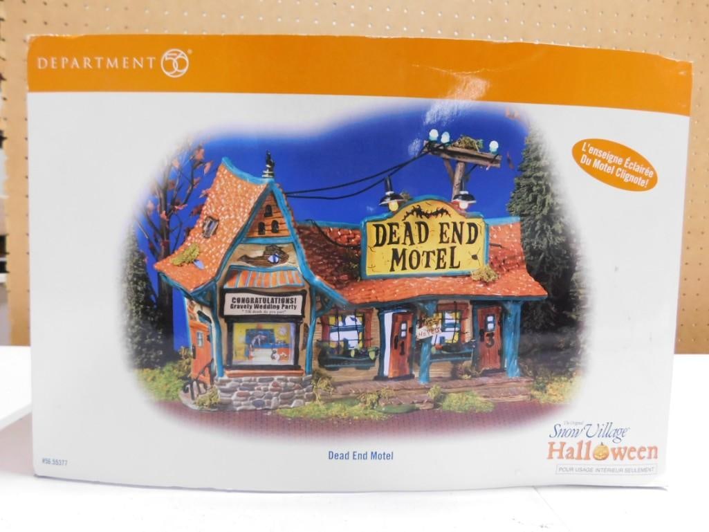 Dept 56 Halloween Dead End Motel in Original Box Original Snow Village Halloween: Department 56 Halloween Dead End Motel in Original Box Original Snow Village Halloween