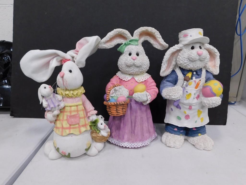 3 Rabbits or Easter Bunny Decorations (1 of 2)
