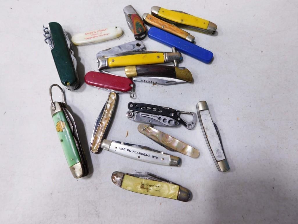 Lot of Pocket Knives incl Vintage (1 of 1)