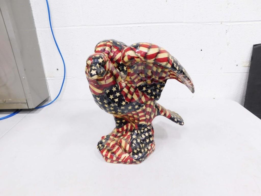 Patriotic Flag Statue or Sculpture of an Eagle (1 of 4)