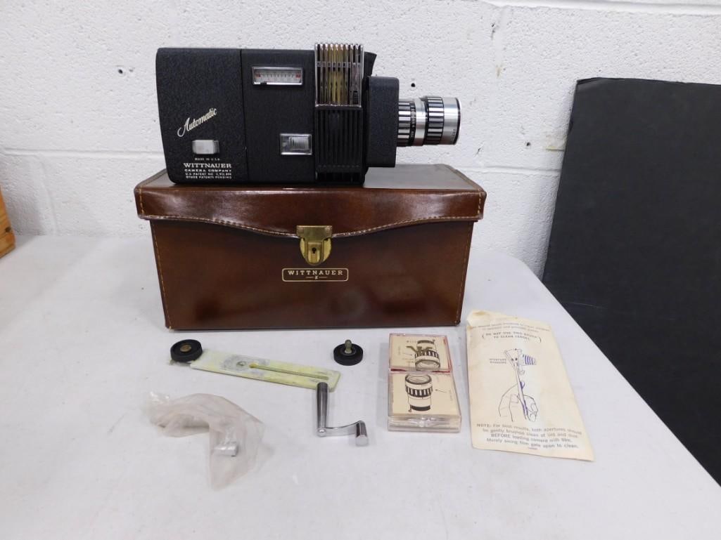 Vintage Wittnauer 8mm Movie Camera and Projector Combo with Case (1 of 5)