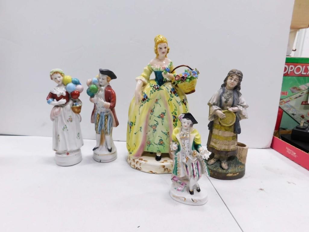 5 Figurines incl 4 Porcelain (1 of 4)