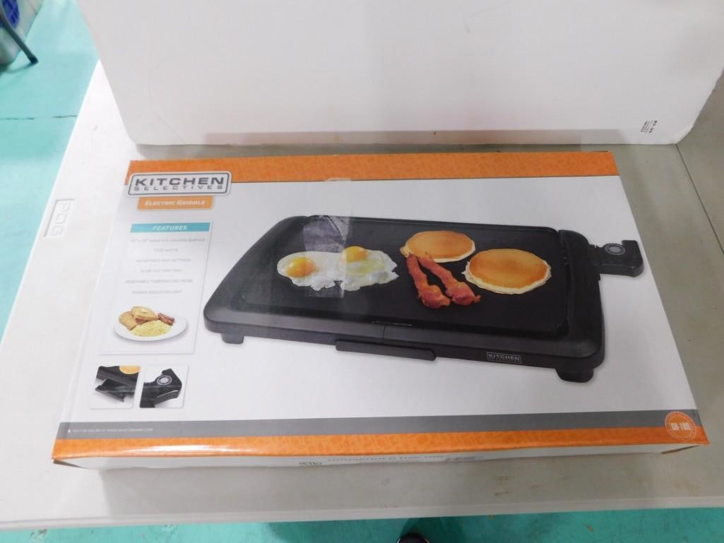 Kitchen Selectives 10x18" Nonstick Electric Grill 1300 Watts Auction