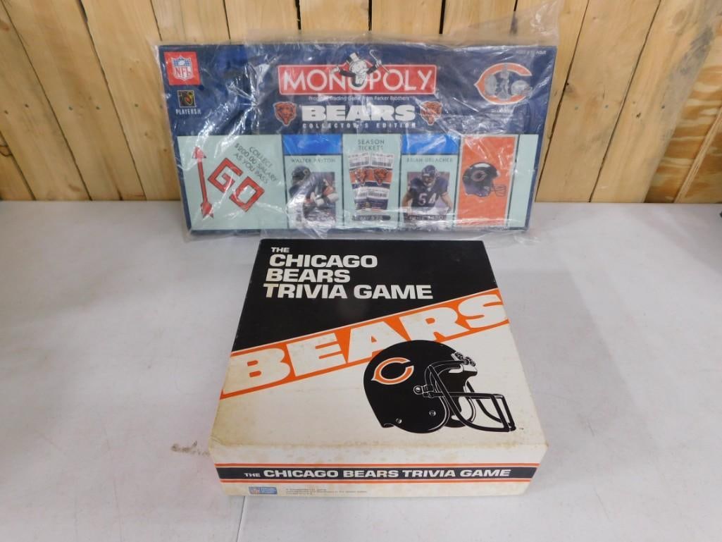 Chicago Bears Triva game and Chicago Bears Monopoly Game (1 of 2)