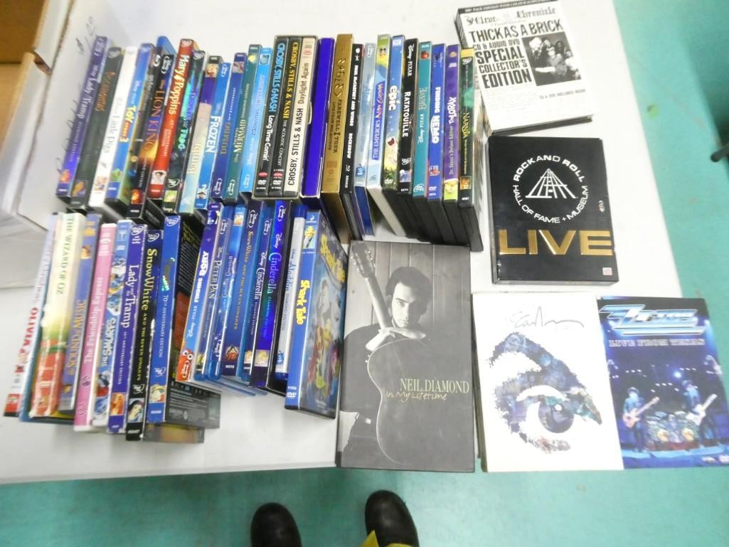 Huge media Lot including DVDs, Blue Rays - mostly Walt Disney (1 of 6)