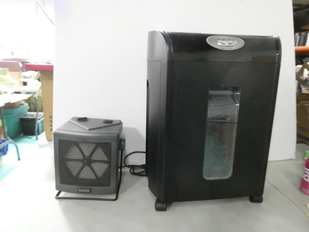 Paper Shredder and a Space Heater (1 of 5)
