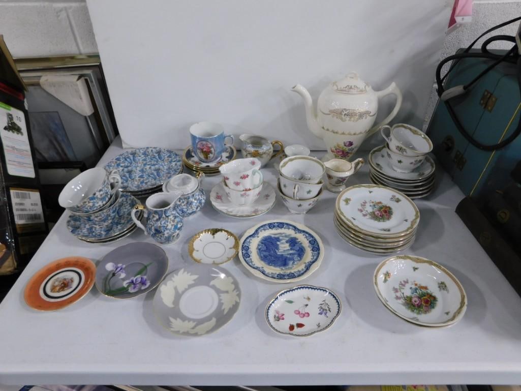Asst China incl Coffee Pot, Cups, Saucers, Etc (1 of 11)