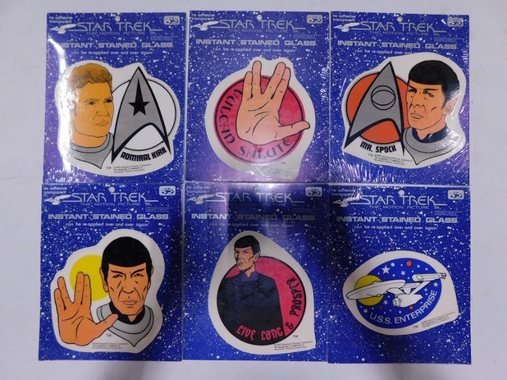 6 Star Trek Instant Stained Glass Kits incl 2 Mr Spock, Admiral Kirk, Vulcan Salute, (1 of 3)