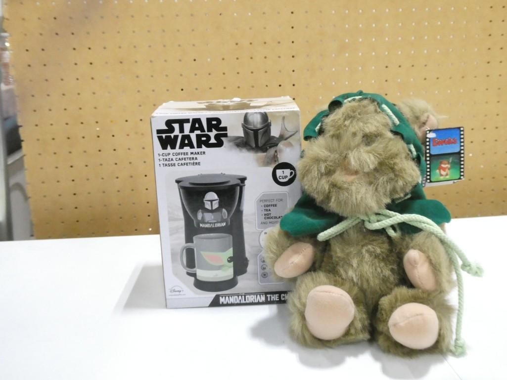 Star Wars Coffee Maker and Plush Ewok Both New (1 of 5)