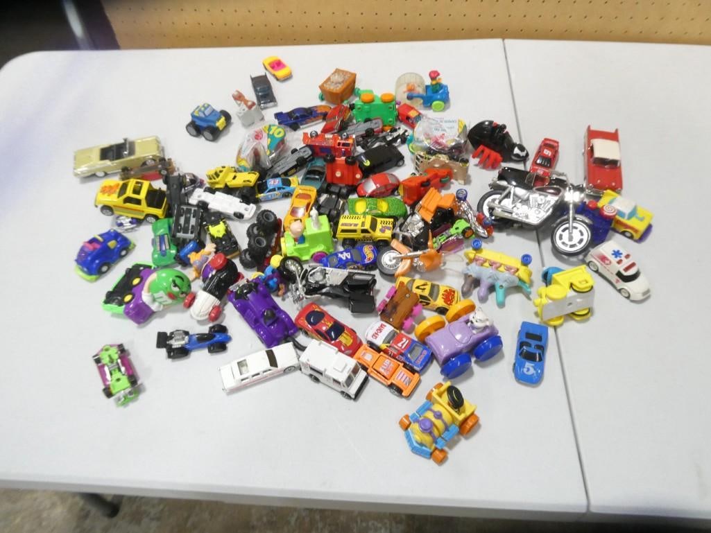 Large Lot of assorted Cars and Toys - M&Ms Hot Wheels, Motorcycle, Ambulance, etc. (1 of 8)