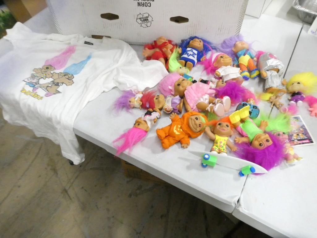 Toy Troll Lot including T-Shirt, dolls, etc.  Lots of good ones here! (1 of 8)