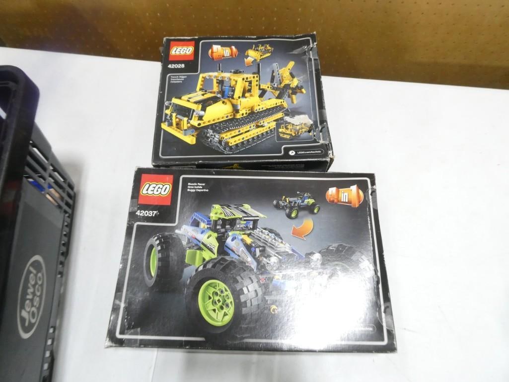 Vintage Lego Sets 42028 and 42037 - both have been taped shut, but haven't been checked for: Vintage Lego Sets 42028 and 42037 - both have been taped shut, but haven't been checked for completeness. Trench Digger and Muscle Racer