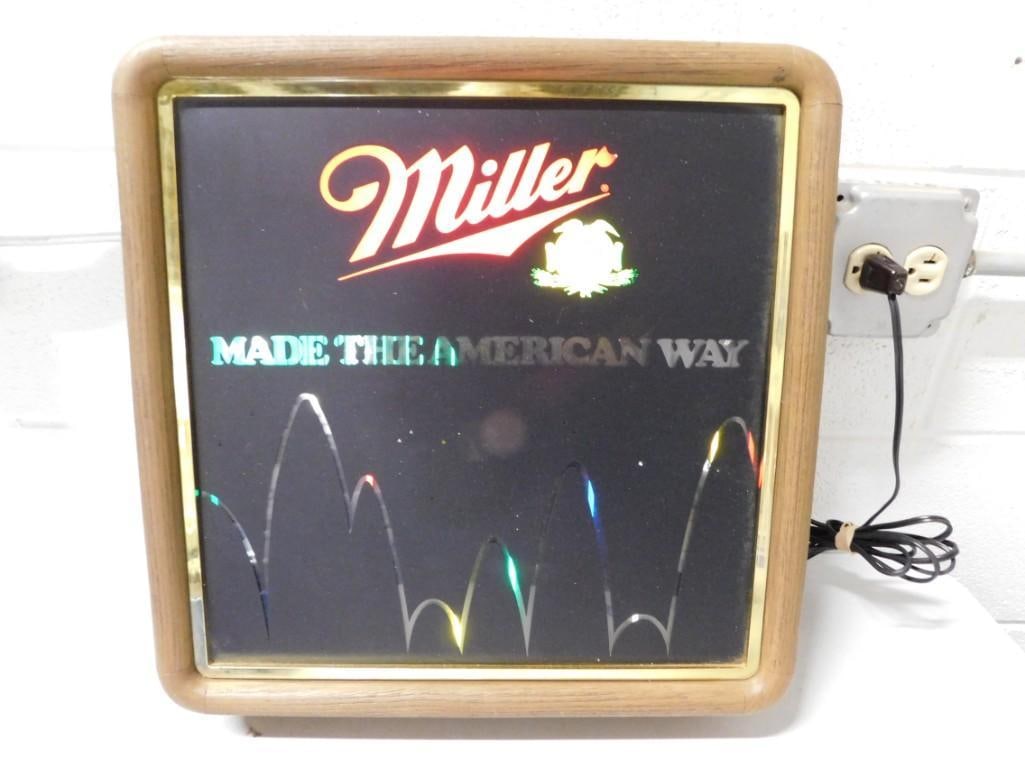 Vintage Miller Beer Bouncing Ball Lighted Sign