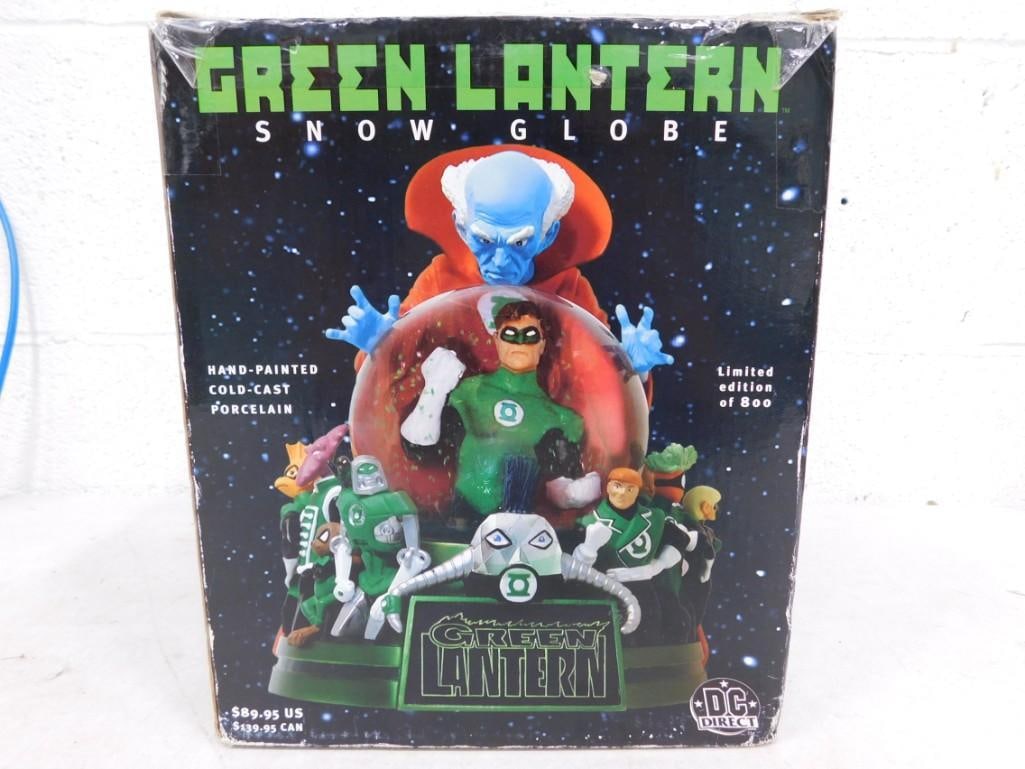 Green Lantern Snow Globe: Green Lantern Snow Globe in Original Box Condition: has a finger broken off