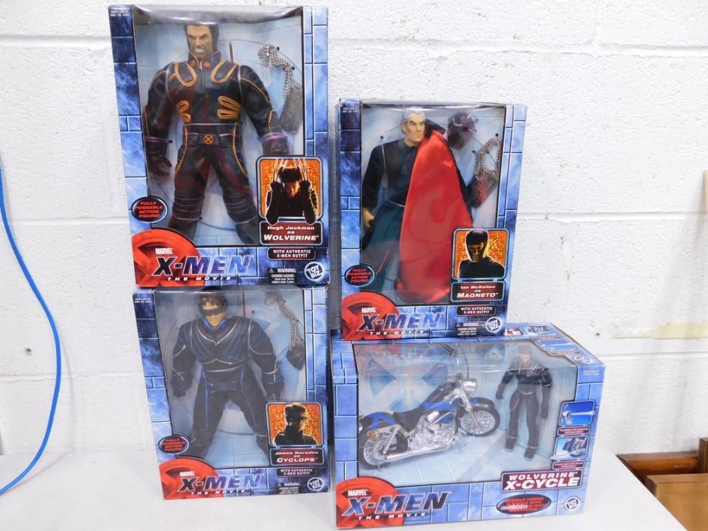 4 Marvel X-Men The Movie Action Figures new in Box (1 of 4)